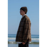 Unisex Jacket Vintage Jacket Men's Plaid Spring and Autumn Coat